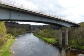 The A68 bridge at Leaderfoot will close overnight on January 12 for resurfacing.