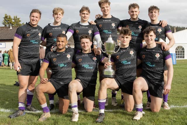 This year's Earlston Sevens final on Sunday was won by a Durham University side against Gala by 41-19 (Pic: Brian Sutherland)