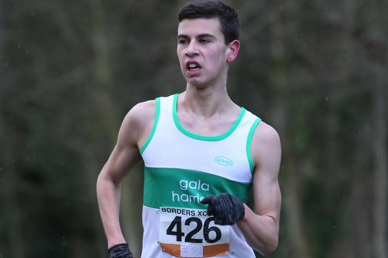 Gala Harriers junior Zico Field finished 12th in 26:09 in Sunday's senior Borders Cross-Country Series race at Paxton