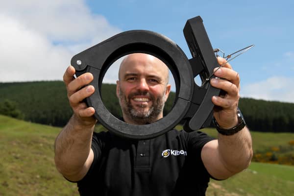 Ross Dickinson with one of Kibosh’s prototype industrial clamps.