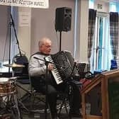 Willie McRobert and Nicky McMichan at the last meeting of Kelso Accordion and Fiddle Club.