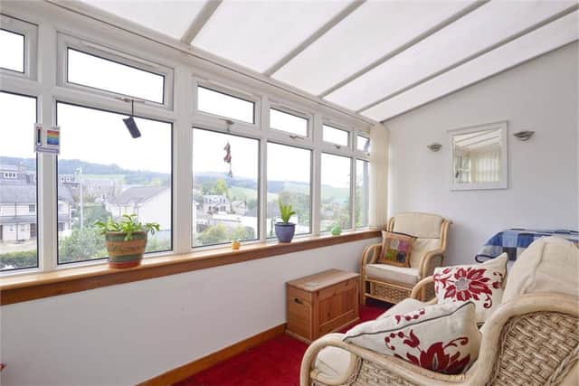 The property boasts great views over Selkirk.