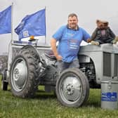 Pete Burdass and his wee grey Fergie tractor will be rolling through the Borders.