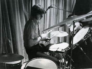 Derek in his drumming days.