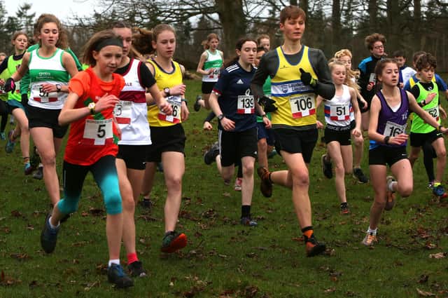 Junior runners at Paxton at the weekend