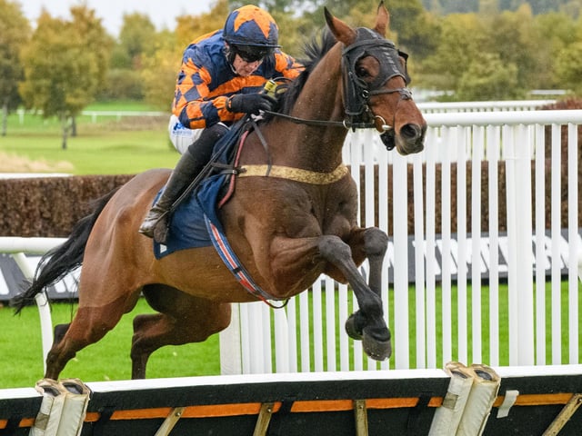 Conor O’Farrell on Scots Poet at Kelso Racecourse on Saturday (Photo: Alan Raeburn/Kelso Races)
