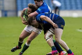 Bruce McNeil in action for Hawick during their 55-17 Scottish cup final defeat by Boroughmuir in April 2015 at Edinburgh's Murrayfield Stadium (Pic: SNS Group/SRU/Craig Watson)