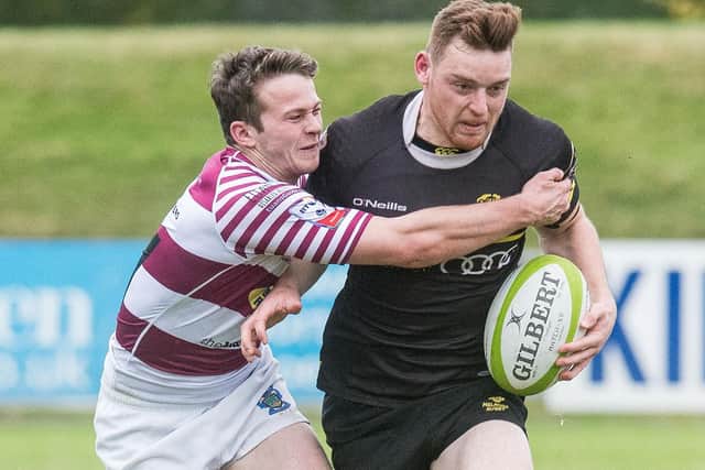 George Taylor, right, playing for Melrose against Watsonians in 2016 (Photo: Ian Georgeson)
