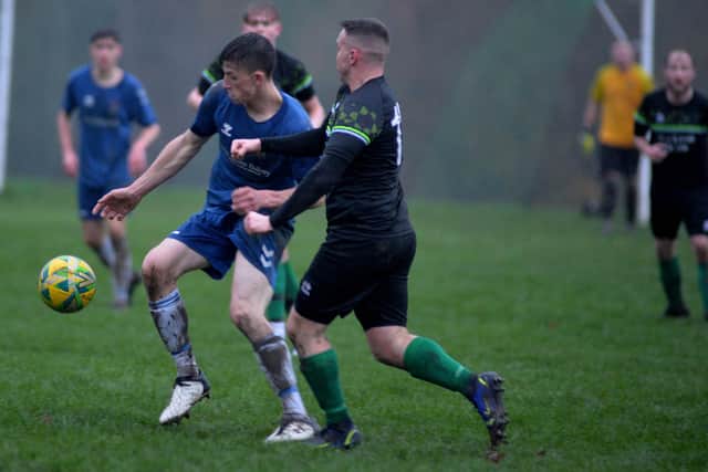 Hawick Legion beating Leithen Rovers 11-2 in the Border Amateur Football Association's B division on Saturday (Pic: Alwyn Johnston)
