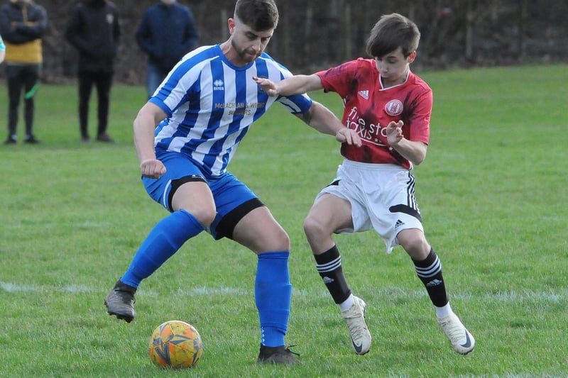 Gala Fairydean Rovers Amateurs beating Jed Legion 6-3 in the Border Amateur Football Association's B division at Netherdale on Saturday (Pic: Grant Kinghorn)