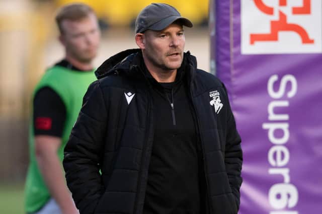 Southern Knights head coach Bruce Ruthven ahead of their 31-21 defeat by Heriot's at the Greenyards in Melrose last Friday (Photo by Paul Devlin/SNS Group/SRU)
