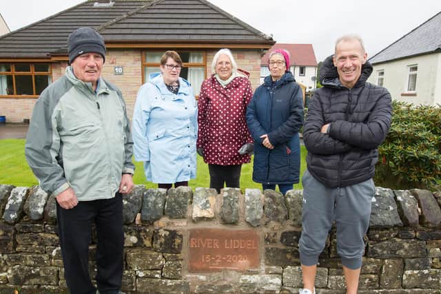 A retired Borders stonemason lays down a symbolic marker in his garden ...