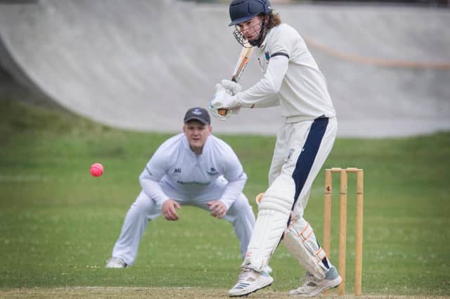 Peter Brunton batting for Kelso against Northern Counties on Sunday (Photo: Bill McBurnie)