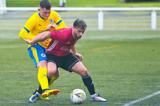Zander Murray in possession for Gala Fairydean Rovers at the weekend (Photo: Bill McBurnie)