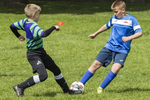 Wilton Primary beating Jedburgh Primary 2-0 in one of Friday's Slorance Cup semi-finals