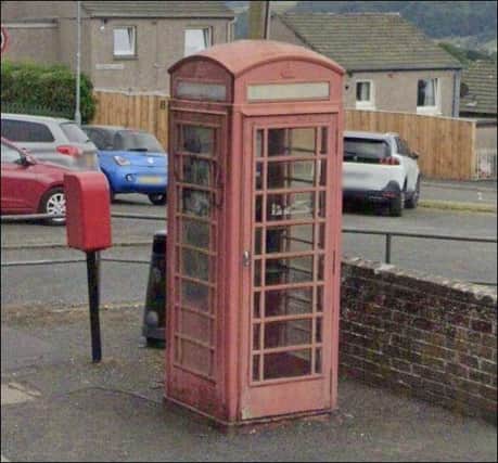 The phone box in Silverbuthall Road.