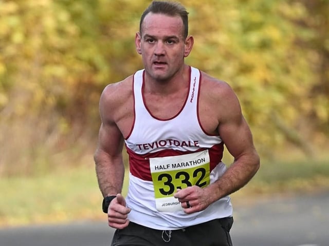 Sean Linton was fourth in 1:25:15 at the latest Jedburgh Running Festival’s half-marathon on Sunday (Photo: Neil Renton)