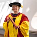 Jedburgh's Fiona Kinghorn, after being awarded an honorary doctorate. Photo: Matthew Horwood.