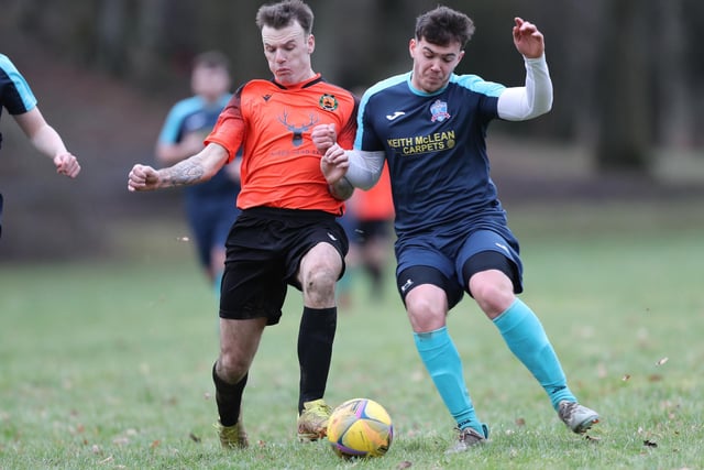 Hawick United beating Selkirk Victoria 9-0 at home at Wilton Lodge Park in the Border Amateur Football Association's B division on Saturday (Photo: Brian Sutherland)
