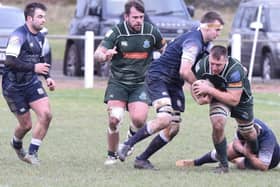 Hawick beating Selkirk 59-3 away at Philiphaugh on Saturday in their last pre-play-offs game of the Scottish Premiership rugby season (Pic: Malcolm Grant)