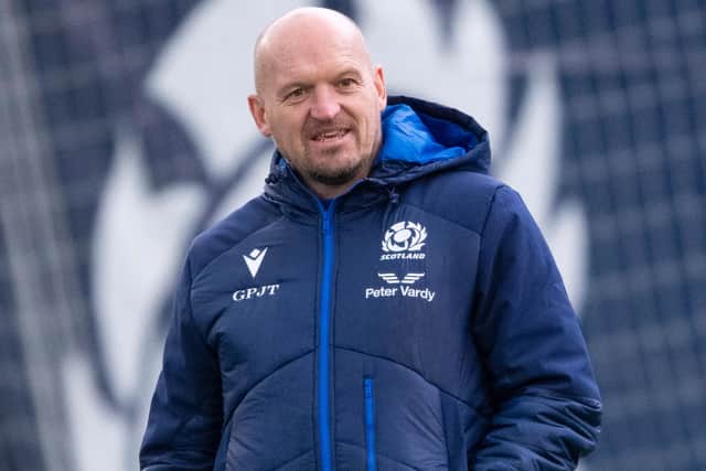 Scotland head coach Gregor Townsend at a training session at the Oriam in Edinburgh this week (Photo by Ross MacDonald/SNS Group/SRU)