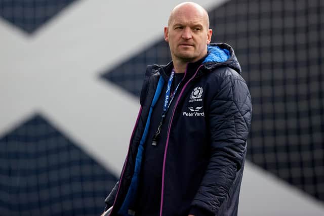 Scotland head coach Gregor Townsend during a training session in Edinburgh on Monday (Photo by Craig Williamson/SNS Group/SRU)