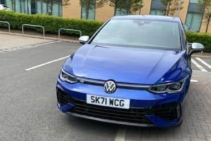 The stolen Volkswagen Golf.