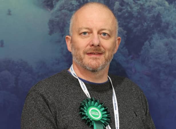 Neil MacKinnon, the first Green Party member to be elected to Scottish Borders Council.