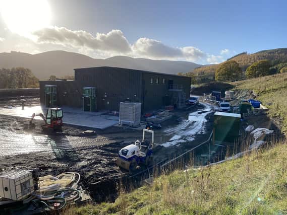 The new water treatment works in Bonnington Road, Peebles.