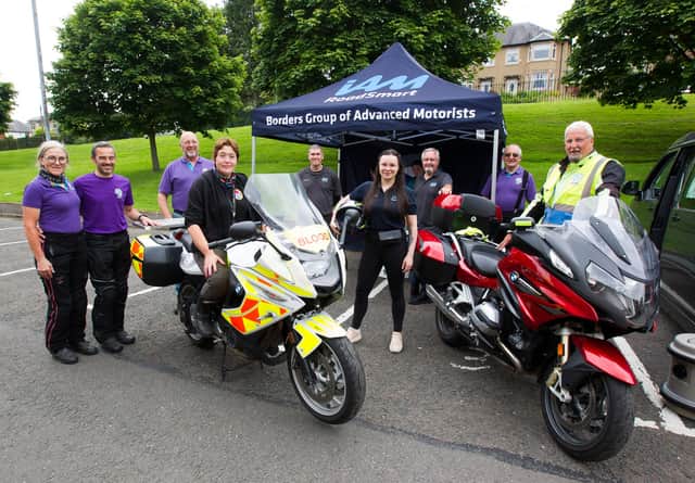 Borders Group of Advanced Motorcyclists at Hawick open day.  (Photo: BILL McBURNIE)