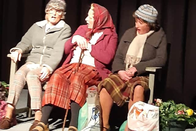 Gail Millar, Anne McKinven and Catriona Wilkinson play it for laughs.