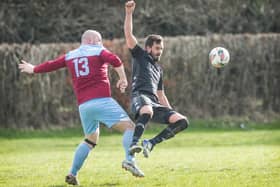 St Boswells being beaten 3-2 at home by Berwick Colts in their Sanderson Cup quarter-final on Saturday (Photo: Bill McBurnie)