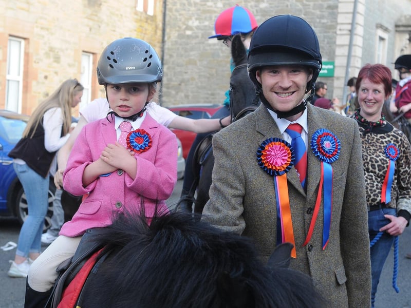 Jedburgh's Emelia Hill with the Standard Bearer.
