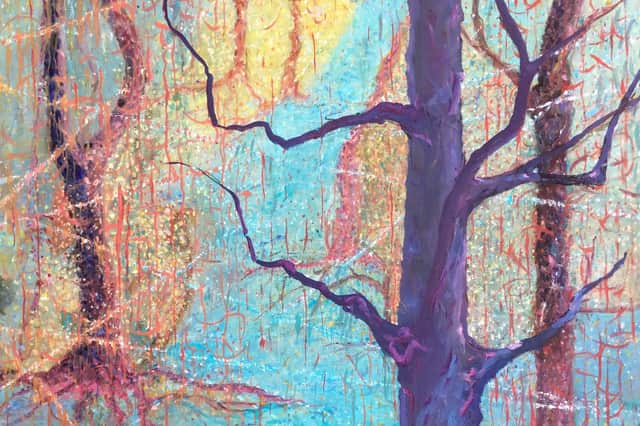 Julie Jones' paintings look at how trees communicate.