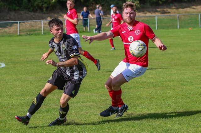Peebles Rovers beating Ormiston Primrose 1-0 away in the East of Scotland Football League's second division on Saturday (Pic: Ian Robertson)