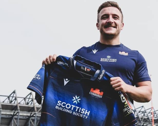 Ex-Melrose winger Ross McCann has agreed a two-year contract with United Rugby Championship side Edinbutgh (Photo: Edinburgh)