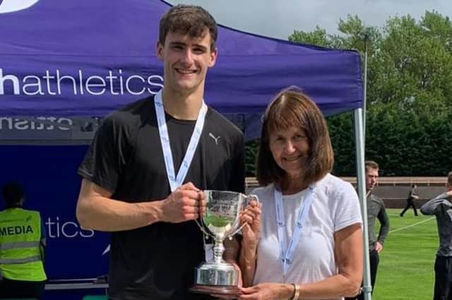 Scottish champion Henry Clarkson with his coach Linda Nicholson (Submitted pic)