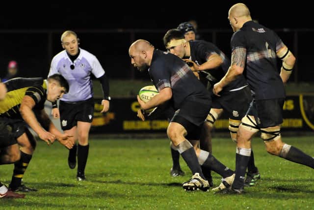 Prop Zen Szwagrzak in action for Selkirk a day after playing for Poland versus Belgium in Amsterdam (Pic: Grant Kinghorn)