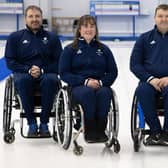 Borderer David Melrose, second from right, in curling's Team GB for the 2022 Winter Paralympics with, from left, Hugh Nibloe, Meggan Dawson-Farrell and Gregor Ewan (Photo: Graeme Hart/Perthshire Picture Agency)