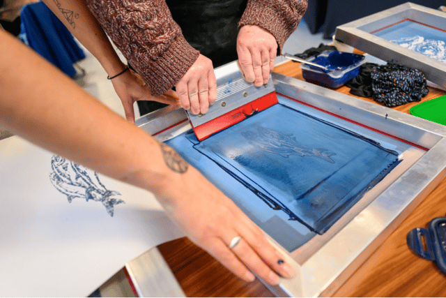 A screenprinting workshop at Tweed River Festival 2025. A similar drop-in creative workshop will be held this year with local artist Zoe Atherfold. (Pic: Ian Georgeson)​