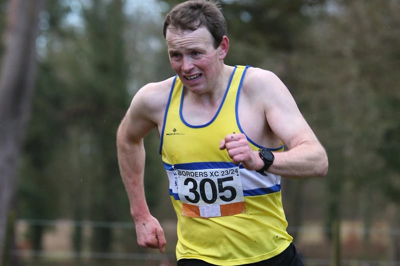 Lauderdale Limper Marc Wilkinson finished fourth in 24:17 in Sunday's senior Borders Cross-Country Series race at Paxton