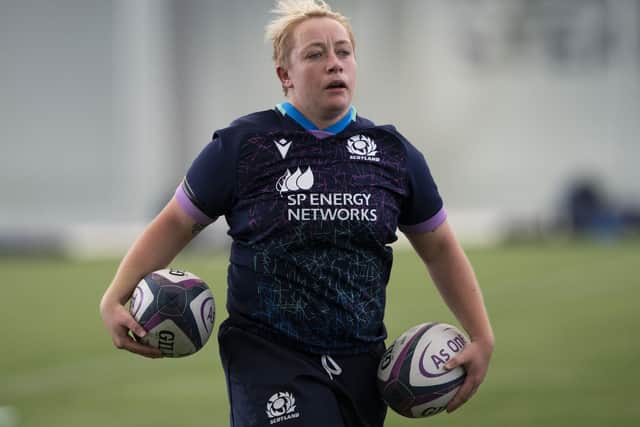 Lana Skeldon during a Scotland women's open training session in September at the Oriam in Edinburgh (Photo by Paul Devlin/SNS Group/SRU)
