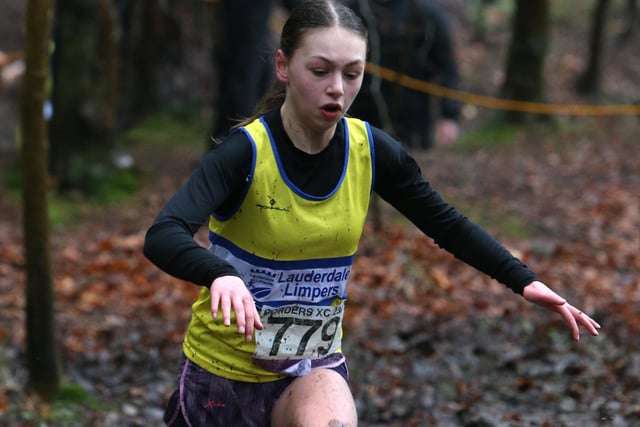 Lauderdale Limpers under-13 Cleo Macleod placed 62nd in 16:07 in Sunday's junior Borders Cross-Country Series race at Galashiels