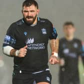 Jamie Bhatti in United Rugby Championship action for Glasgow Warriors against former club Edinburgh at Glasgow's Scotstoun Stadium on December 22, 2023 (Photo by Ross MacDonald/SNS Group/Glasgow Warriors)