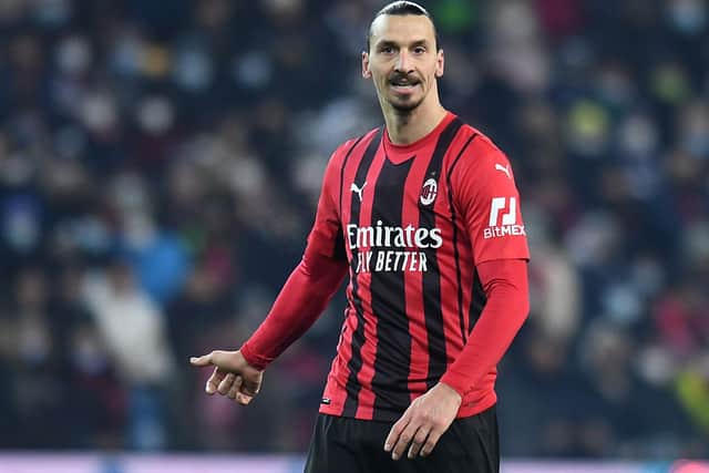 Fellow 40-year-old Zlatan Ibrahimovic playing for AC Milan against Udinese Calcio at the weekend (Photo by Alessandro Sabattini/Getty Images)