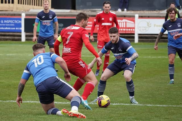 Vale of Leithen losing 5-0 away to Camelon Juniors on Saturday (Photo: Stephen Macgowan)