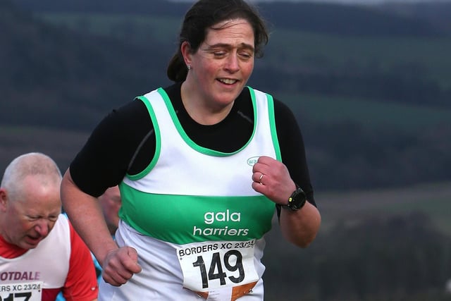 Gala Harriers over-40 Charlotte Hendry clocked 40:01, placing 156th at Denholm's Borders Cross-Country Series meeting on Sunday