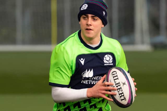 Murray Redpath at a Scotland under-20s training session in Edinburgh on Tuesday (Photo by Mark Scates/SNS Group/SRU)