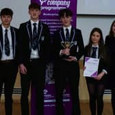 ​Eco Sipp with Co-chair of Young Enterprise Borders Lara McGowan.
