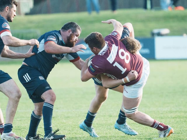 Sam Smith in action for Gala as they beat Selkirk 41-12 at home at Netherdale on Saturday (Photo: Tom Fell)